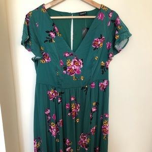 Green Floral Dress
